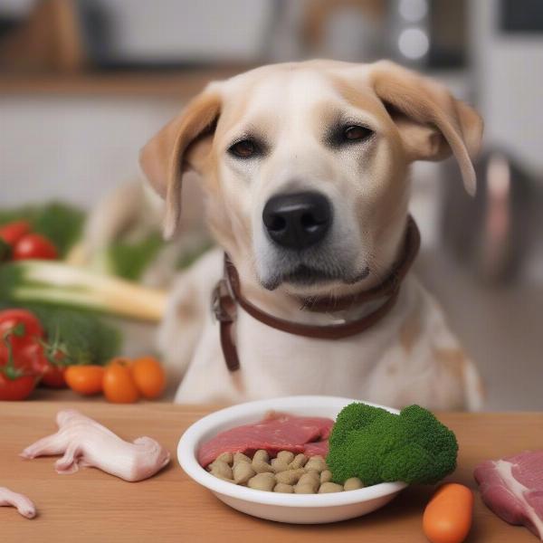 Dog with allergies eating raw food