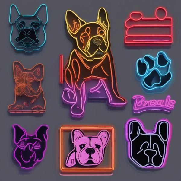 Choosing a dog-shaped neon sign