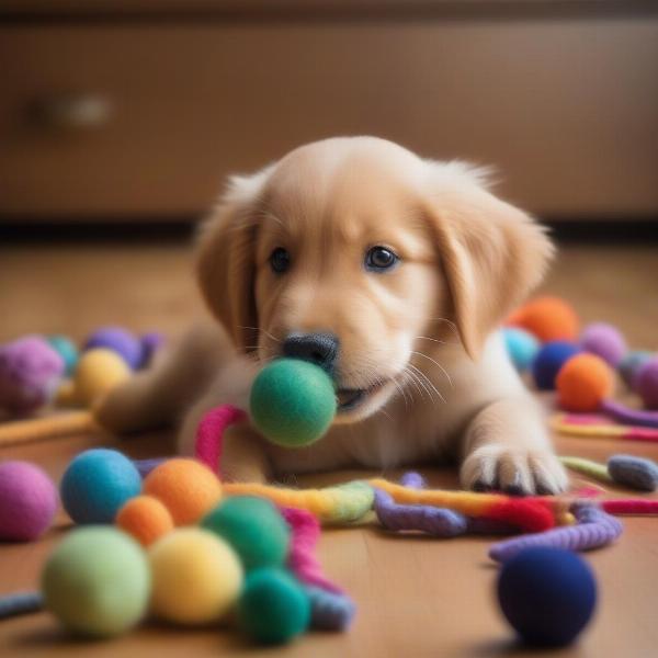 Choosing Toys for Felt Dogs