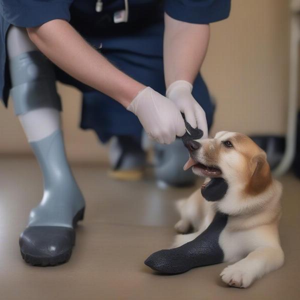 Choosing dog paw boots for injury