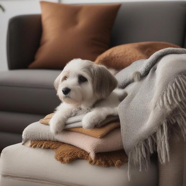 Choosing a dog throw for the sofa