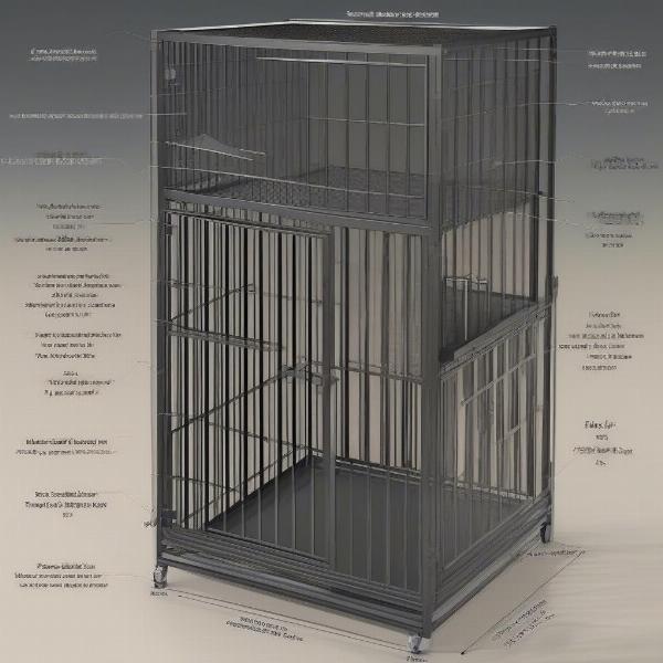 Choosing the right tall dog cage for your large breed.