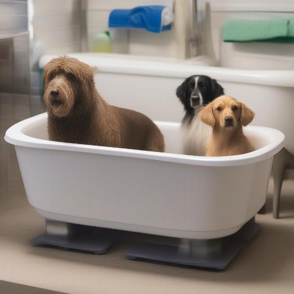 Choosing the right dog bath tub size