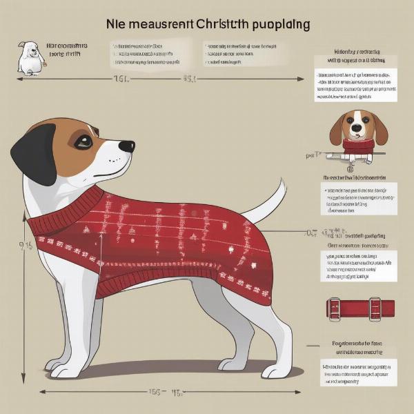 Christmas Pudding Jumper Dog Fitting Guide