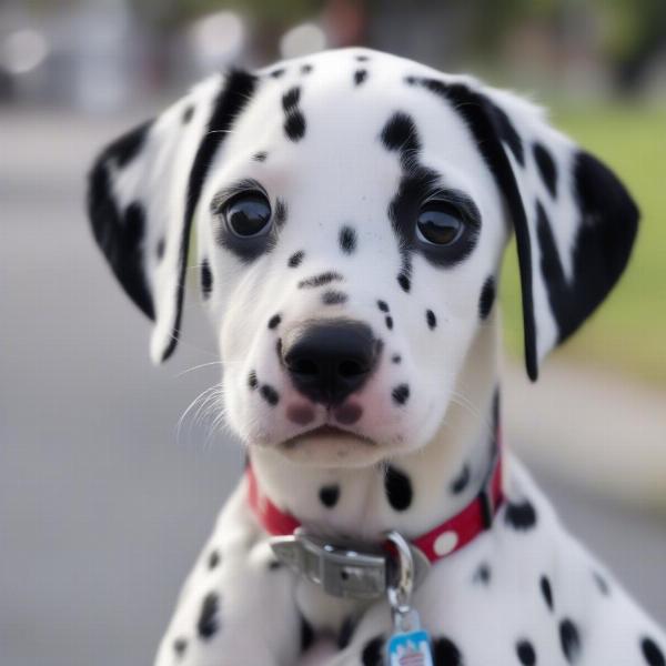 Classic Spotted Dog Names: Dalmatian with the name "Spot"