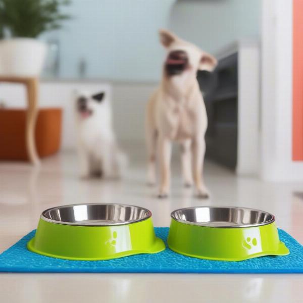 Clean dog bowls