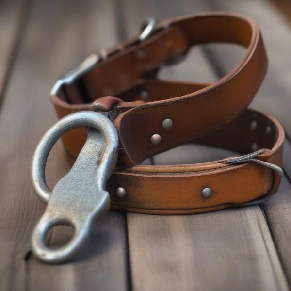 Steps to clean a vintage leather dog collar