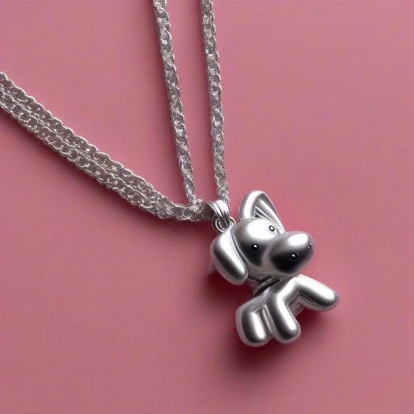 Cleaning a Balloon Dog Necklace