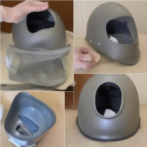 Cleaning Blind Dog Helmet