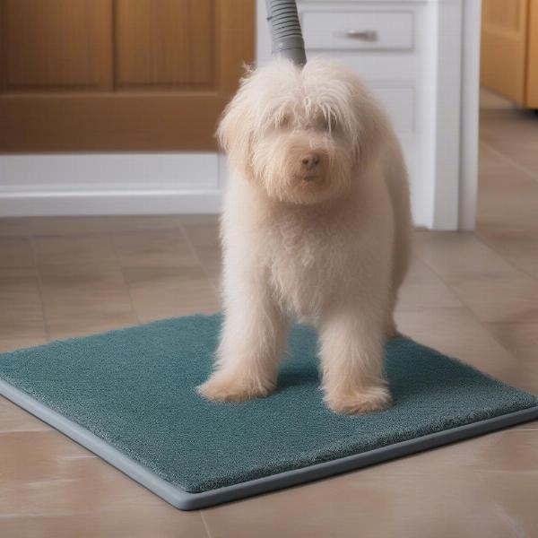 Cleaning a Dog Door Mat