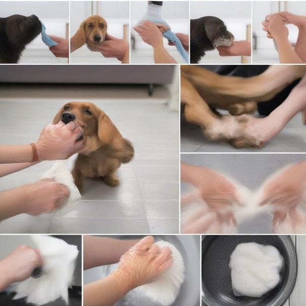 Cleaning Dog Paws