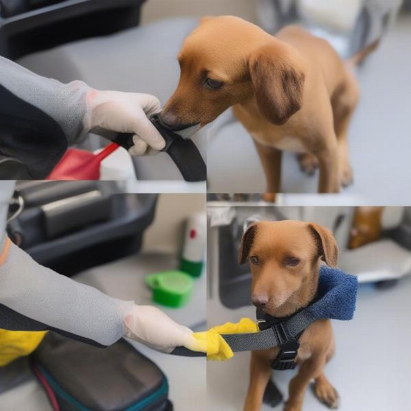 Cleaning Dog Seatbelt Harness