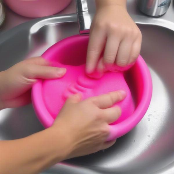 Washing a neoprene dog collar