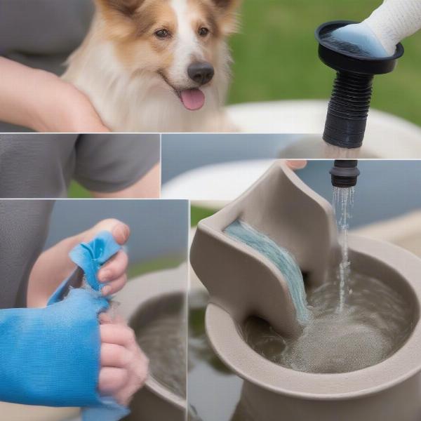 Cleaning an Outdoor Dog Water Fountain