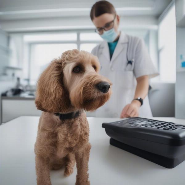 Cockapoo at the Vet