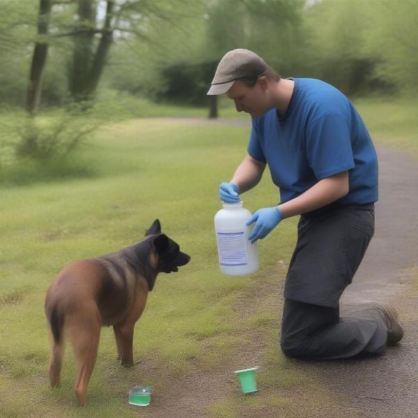 Collecting a Urine Sample from a Dog