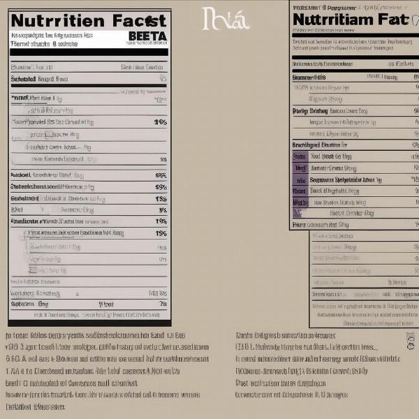 Comparing Beta Large Breed Dog Food Labels