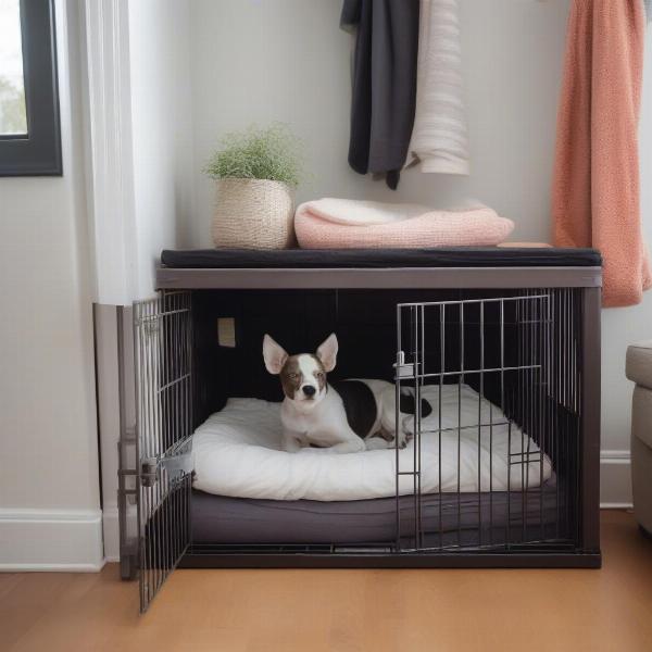 Cozy Dog Crate Setup