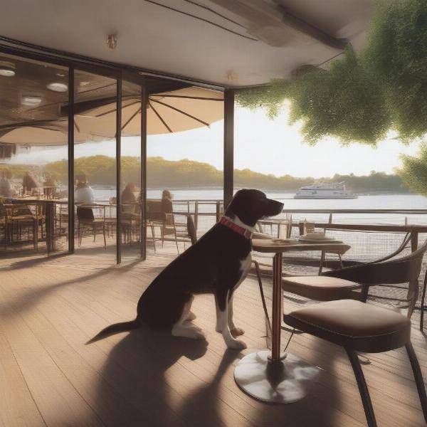 The Crannog Restaurant, a dog-friendly dining spot in Fort William, Scotland.