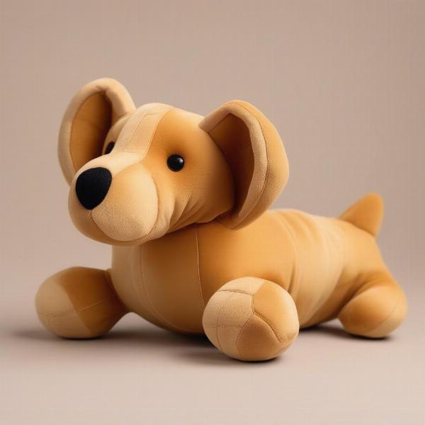 Plush Croissant Dog Toy