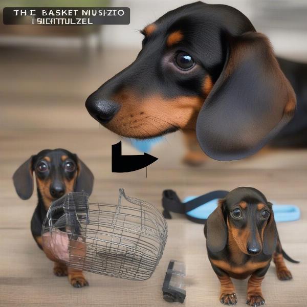 Fitting a Muzzle on a Dachshund