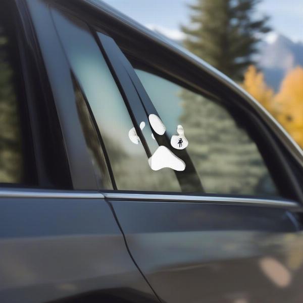 Simple and elegant dog decals