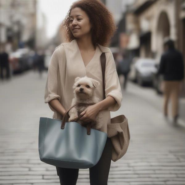 Traveling with Your Dog in a Tote Bag