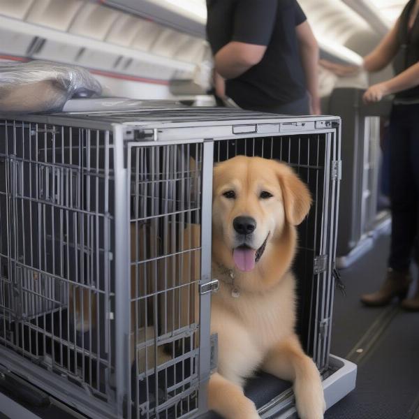 Traveling with xxlarge dog cages