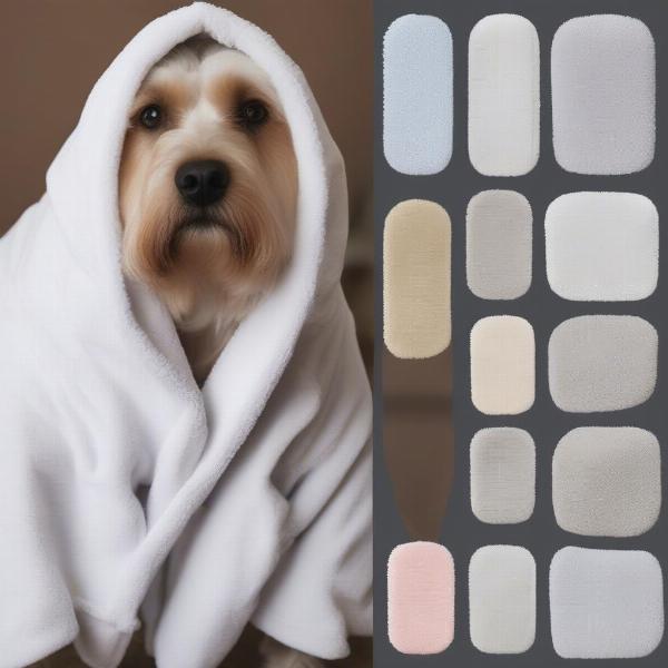 Different Dog Bathrobe Materials