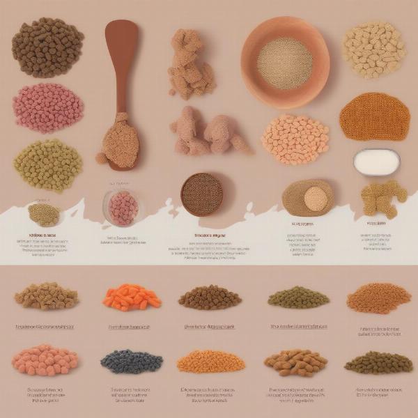 Variety of Dog Food Types: Kibble, Wet, and Raw