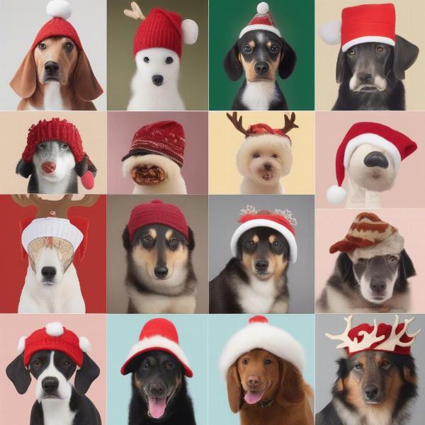 Different types of dog hats