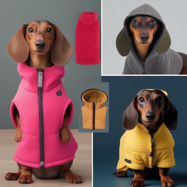 Different types of dachshund coats