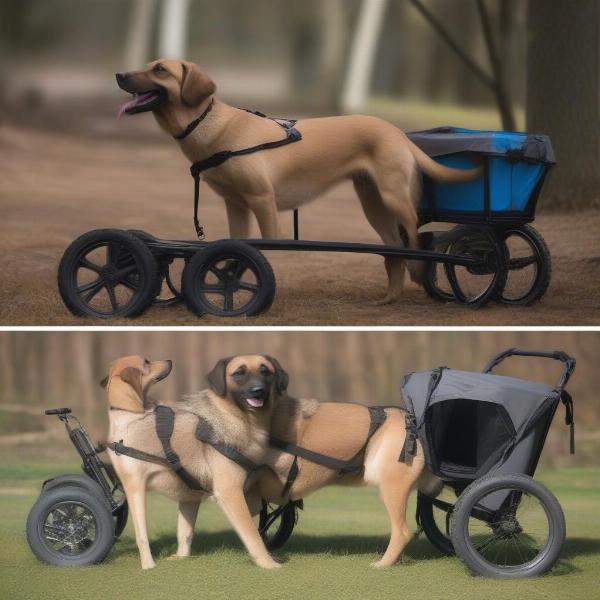 Two-Wheeled vs Four-Wheeled Dog Carts