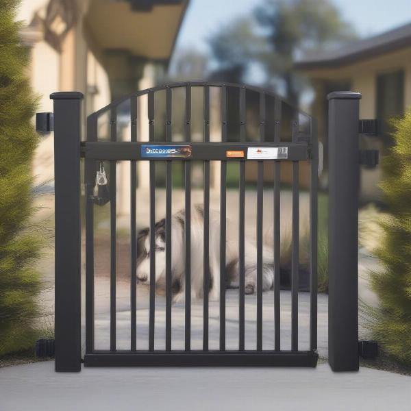 Various Garage Dog Gate Options