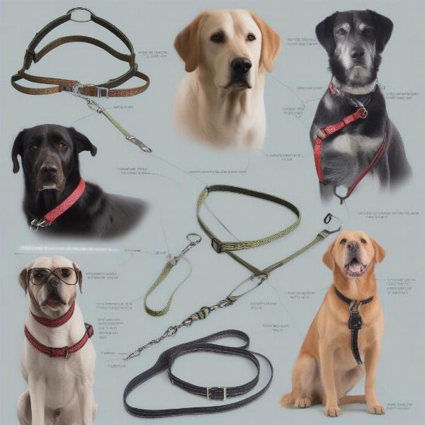 Various Halti Leashes for Dogs