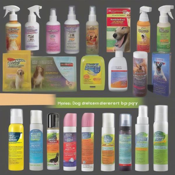 Different types of dog chew sprays