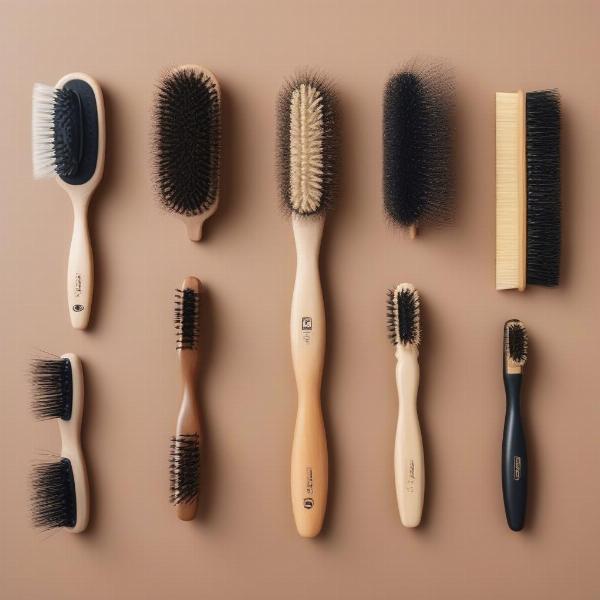 Various Soft Bristle Dog Brushes