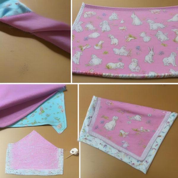 Step-by-step guide on making a DIY Easter dog bandana