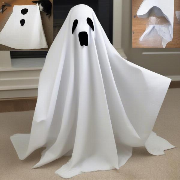 DIY Ghostface Dog Costume Steps