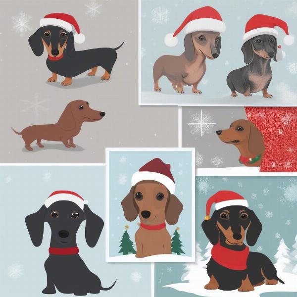 DIY Sausage Dog Christmas Card Ideas