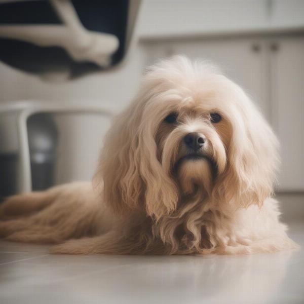 Dog After Bath with Hypoallergenic Shampoo