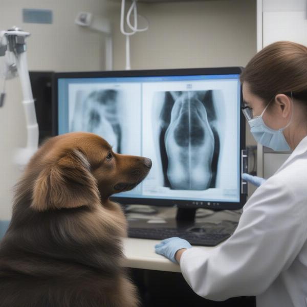 Dog at the Vet After Eating a Dryer Sheet