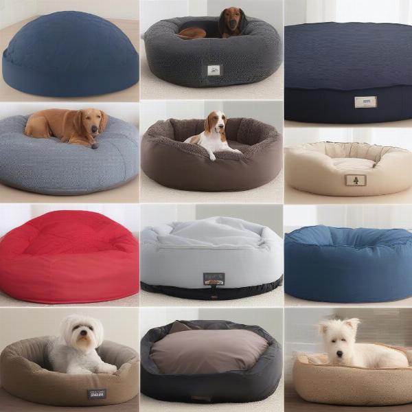 Different materials for dog bed removable covers