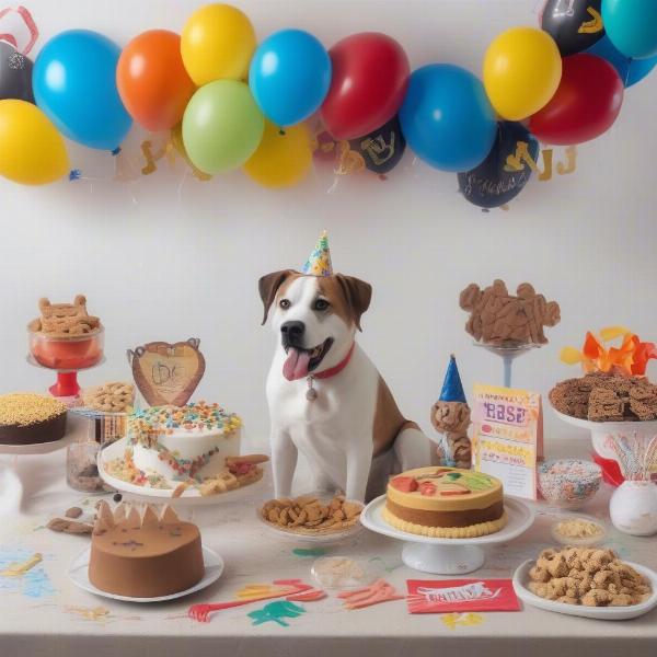 Dog Birthday Party Treats and Decorations