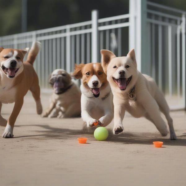 Playtime at a Beaufort SC Dog Boarding Facility