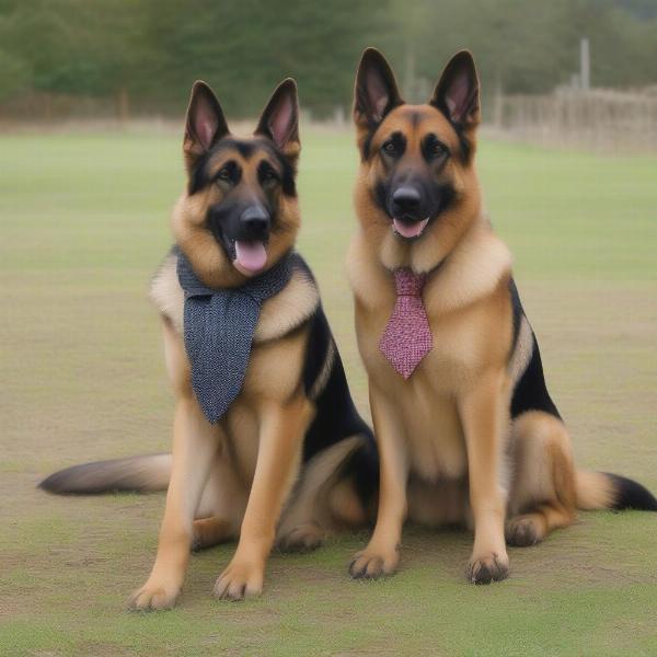 Two dogs in a copulatory tie