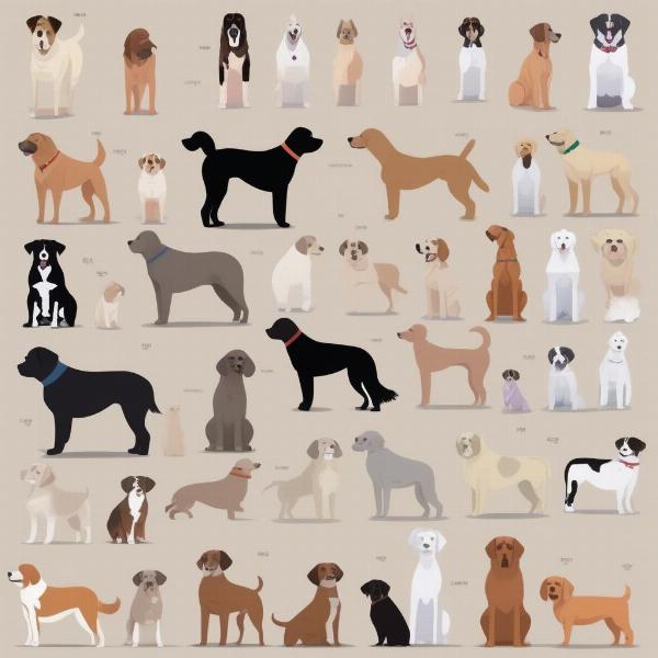 Dog Chest Size and Conformation across Different Breeds