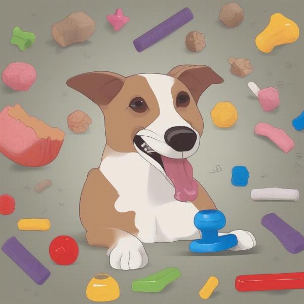 Providing alternative chew toys for dogs