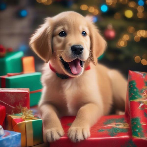 Dog Christmas gift ideas for puppies