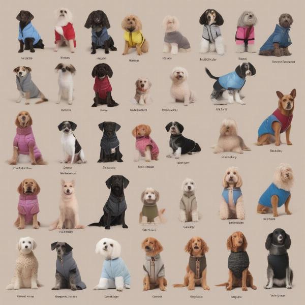 Dog coat designs for different breeds